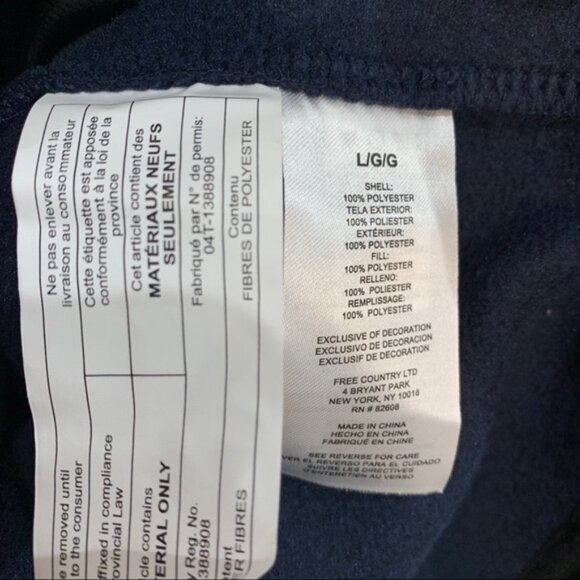 FREE COUNTRY HEATHERED FLEECE FRONT ZIP JACKET - Picture 6 of 7